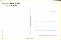 Postal Mireille Mathieu