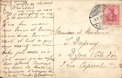 Vintage Postcard Folklore Alsace Elsasser und Elsasserinnen