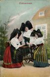 CPA Folklore Alsace Elsasserinnen