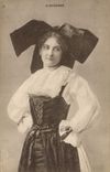 CPA Folklore Alsace Alsacienne 