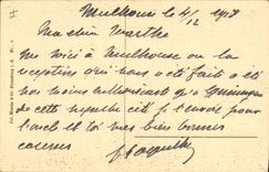 CPA Folklore Alsace Elsasserin und Lothringerin am Waldesrand