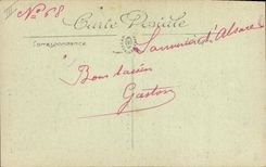 CPA Folklore Alsace Type d'Alsacienne 