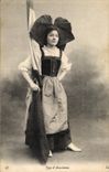 CPA Folklore Alsace Alsacienne 