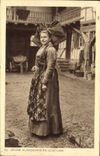 Vintage Postcard Alsatian Young Alsace Folklore in costume