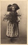 CPA Folklore Alsace Alsacienne 
