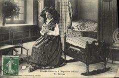 Vintage Postcard Folklore Alsace Maisons Alsatian has the exposure of Nancy to listenings