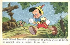 CPA Fantaisie Walt Disney Pinocchio