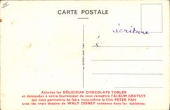 CPA Fantaisie Walt Disney Tobler Capitaine Crochet