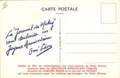 CPA Fantaisie Walt Disney Tobler Michel Ours