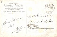 CPA Fantaisie Orientalisme Oasis avec foret de dattiers