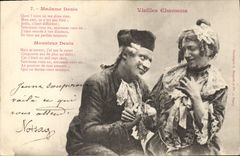 Vintage Postcard Imagination Old women songs Mrs Denis Mr Denis