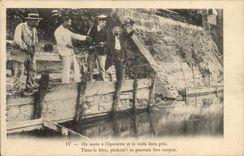 CPA Peche Pecheur On saute a l'epuisette et le voila bien pris