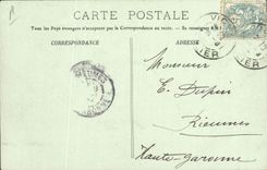 Postal Pesca Pecador Vichy Pecadores sobre Combinarlo