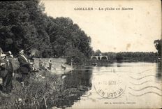 CPA Peche Pecheur Chelles La peche en Marne