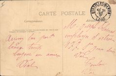 Postal Pesca Pecador Alrededores de Chazelles el Coise y los pecadores tiene la línea