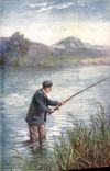 CPA Peche Pecheur Salmon fishing Saumon