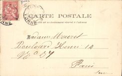 Vintage Postcard Dead Thunder Tomb of the Marquis de Louvois