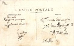 Vintage Postcard Dead Toulon Catastrophe of Freedom Clearing of the footbridges