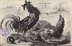 CPA Coq Aigle C'est la lutte finale Militaria