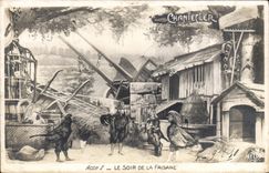 CPA Coq Chantecler Le soir de la faisane