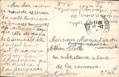 Postal Salud Militaria Carta a los padres Enfermera Cruz Roja