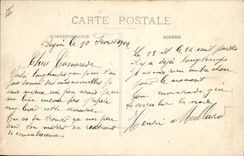 Vintage Postcard Health Militaria Vincennes Begin Military hospital Entered of the patients