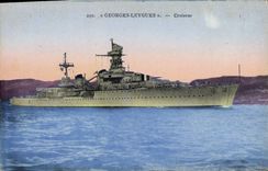 Vintage Postcard Boat Georges Leygues the Cruiser