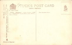 Vintage Postcard Boat HMS Glasgow