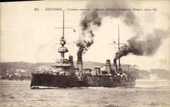 Vintage Postcard Bateau Gueydon Croiseur Armours