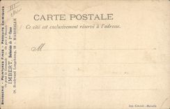 Vintage Postcard Fantaisie Illustrator seven fishings capital lazes It