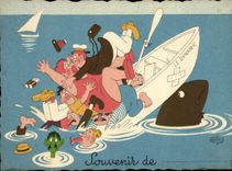 CPM Humour Souvenir Bateau