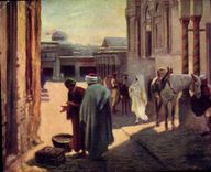 CPA Fantaisie Orientalisme Entree d'un palais du Rey