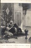 Vintage Postcard Imagination Orientalism Living room of 1909 the favorite one by Ernst
