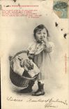 Vintage Postcard Imagination Child small the commission agent