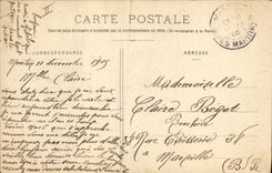 Vintage Postcard Imagination Woman the love letter