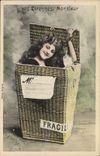 Vintage Postcard Imagination Woman Your New Year's gifts Mister