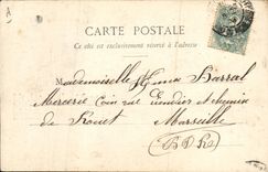 Vintage Postcard Imagination Woman comic months November