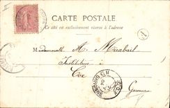 Vintage Postcard Fantaisie Child Good Woman celebrates