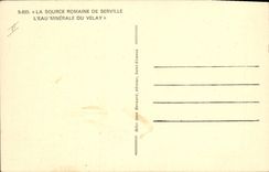 CPA Peche Pecheur La Source romaine de Serville L'eau minerale du Velay