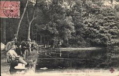 CPA Peche Pecheur Les pecheurs a l'etang de l'Ursine