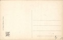 Postal Pesca Pecador Salón 1913 Max Schott la pesca tiene la línea