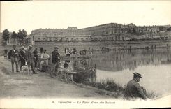 CPA Peche Pecheur Versailles la piece d'eau des Suisses