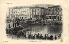 CPA Peche Pecheur Cette La peche a la Dorade TOP
