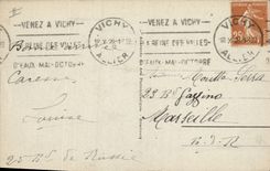 Postal Pesca Pecador Vichy Barcas de pesca sobre Combinarlo