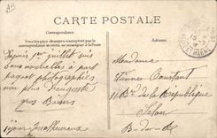 Postal Pesca Pecador Brolles las orillas del Sena