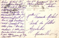 Postal Pesca Pecador Melun Vista sobre el Sena