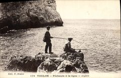 Postal Pesca Pecador Toulon Pecadores tiene la línea