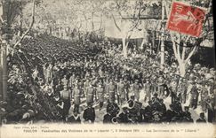 CPA Toulon Funerailles des victimes de la Liberte Les survivants de la Liberte