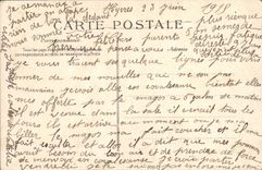 Vintage Postcard Catastrophe of Freedom funerals the president of the Republic the English delegatin