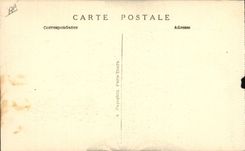 Vintage Postcard Funerailles of the Foch Marshal In front of Notre Dame the coffin of the Marshal is place on the mounting of the gun